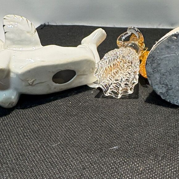 Set of Angel Figurines with Gold and Purple Accents - Picture 11 of 11